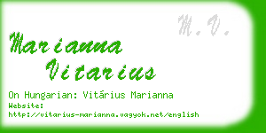 marianna vitarius business card