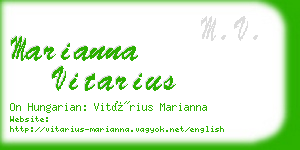 marianna vitarius business card